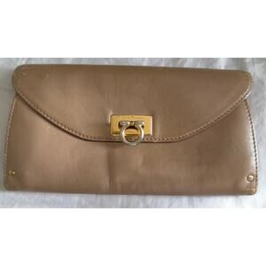 Salvatore Ferragamo Brown Long Wallet JL-22 A444